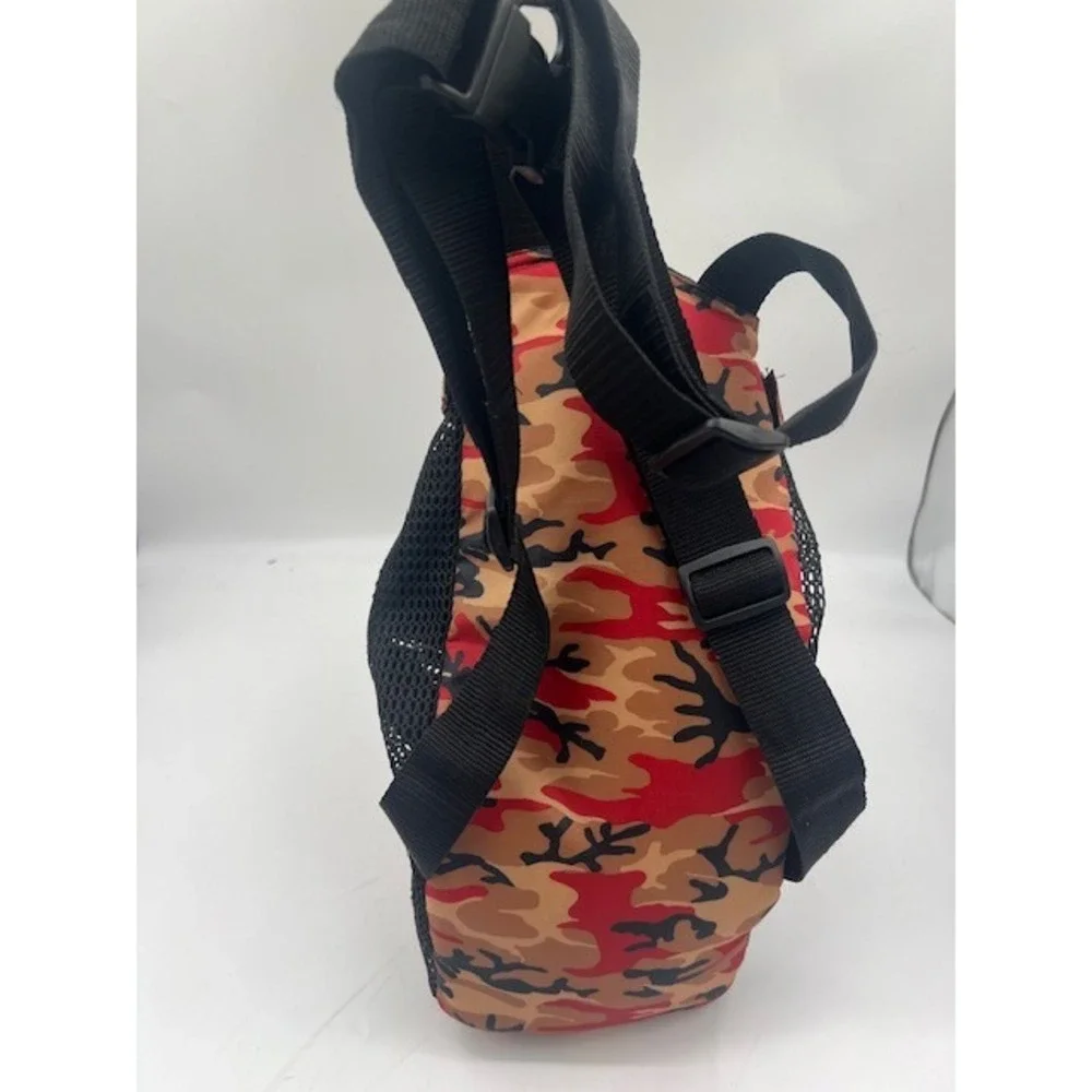 Daba Doo Pet Carrier Backpack Small Red Camo Good Front Facing Adjustable
